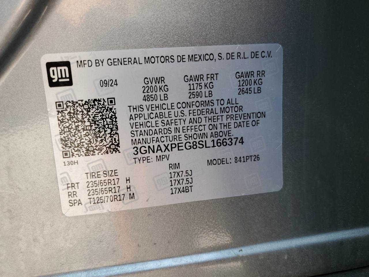 CHEVROLET EQUINOX LT