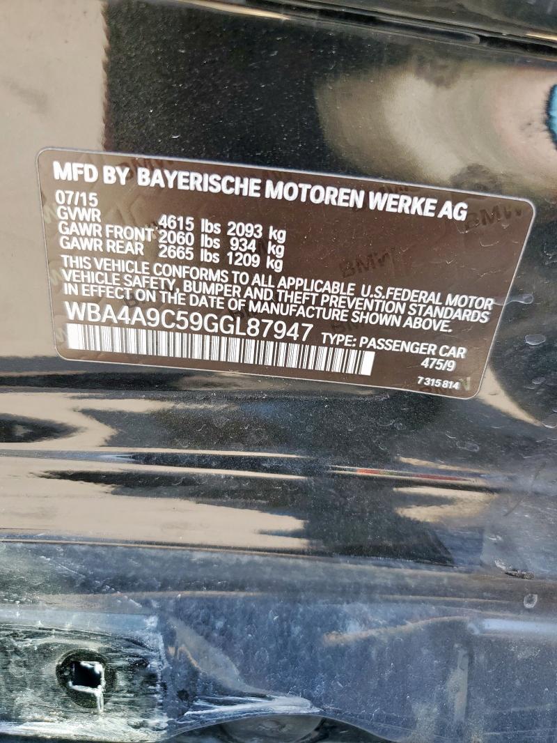2016 BMW 428 I GRAN WBA4A9C59GGL87947