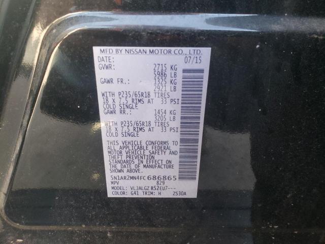 2015 NISSAN PATHFINDER 5N1AR2MN4FC686865
