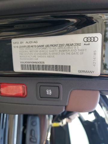 2017 AUDI A4 ULTRA P WAUKMAF49HN043535