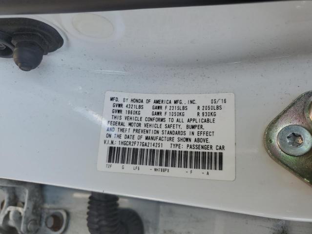 2016 HONDA ACCORD EX 1HGCR2F77GA214251