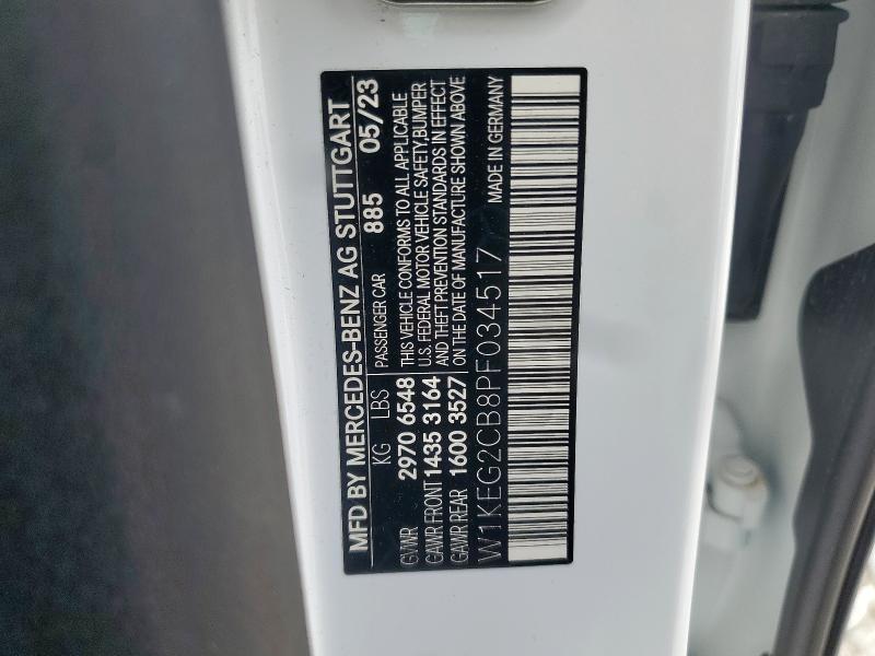 2023 MERCEDES-BENZ EQE SEDAN W1KEG2CB8PF034517