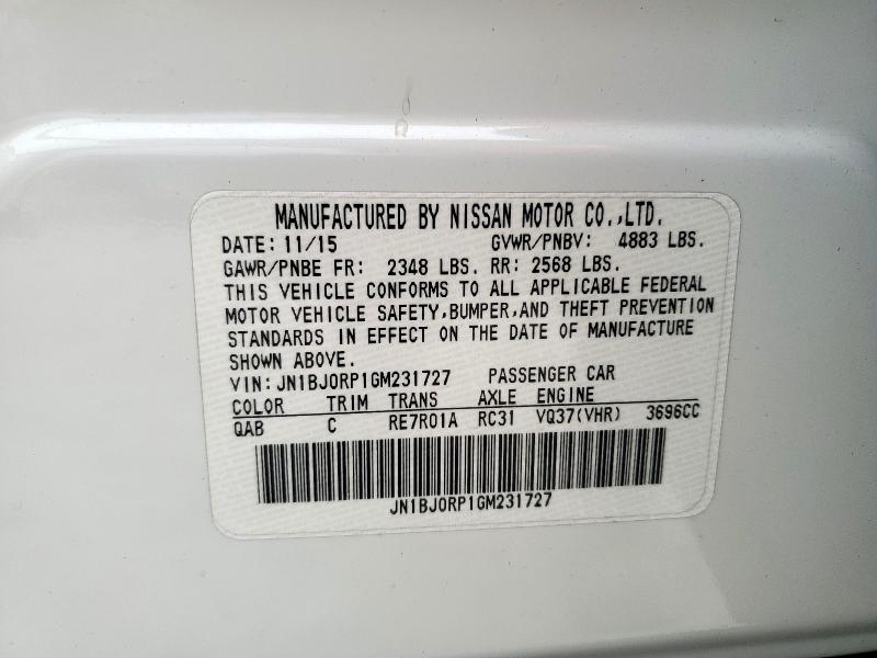 2016 INFINITI QX50 JN1BJ0RP1GM231727