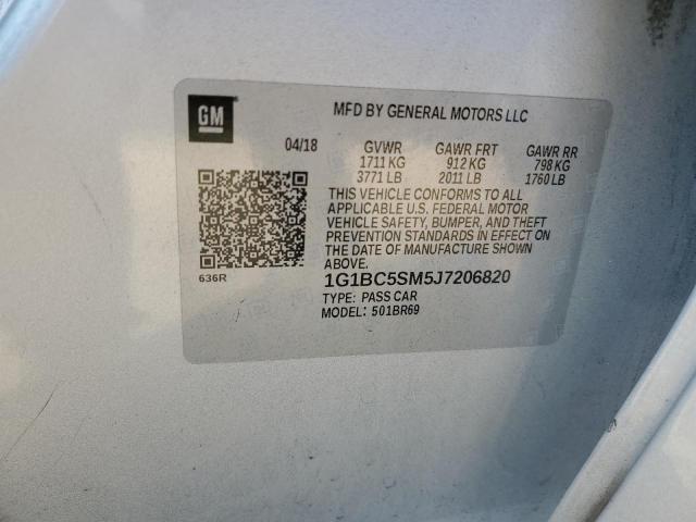 2018 CHEVROLET CRUZE LS 1G1BC5SM5J7206820