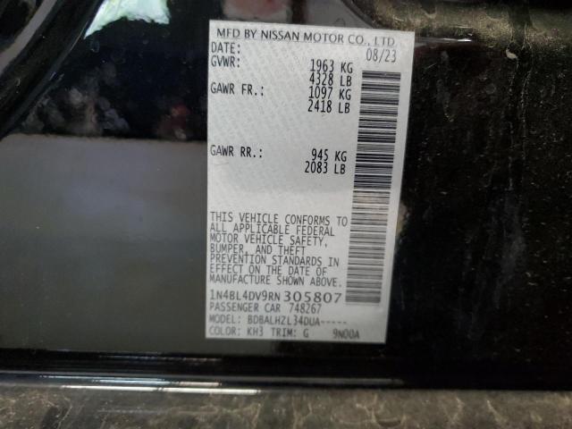2024 NISSAN ALTIMA SV 1N4BL4DV9RN305807