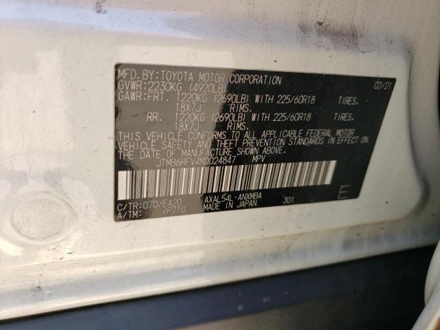 2021 TOYOTA RAV4 XLE PREMIUM JTMB6RFV4MD024847