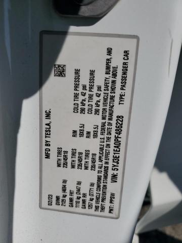 2023 TESLA MODEL 3 5YJ3E1EA0PF486228