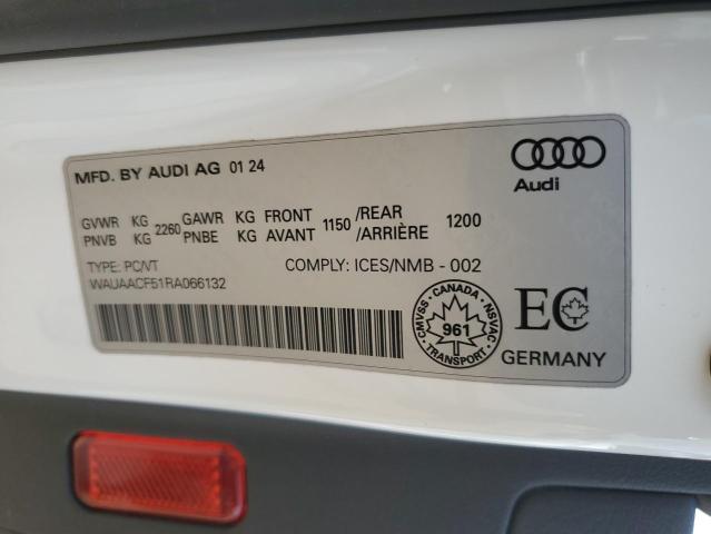 2024 AUDI A5 KOMFORT WAUAACF51RA066132