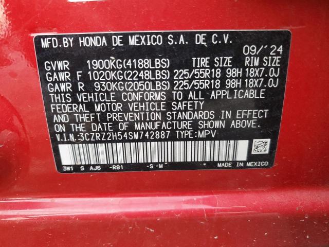2025 HONDA HR-V SPORT 3CZRZ2H54SM742887