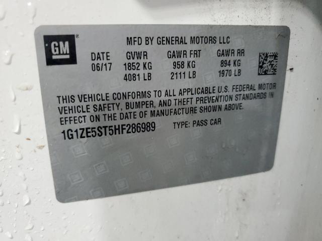 2017 CHEVROLET MALIBU LT 1G1ZE5ST5HF286989