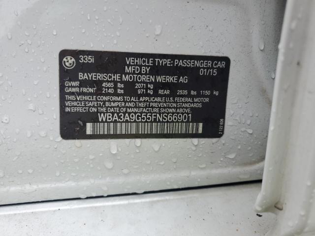 2015 BMW 335 I WBA3A9G55FNS66901