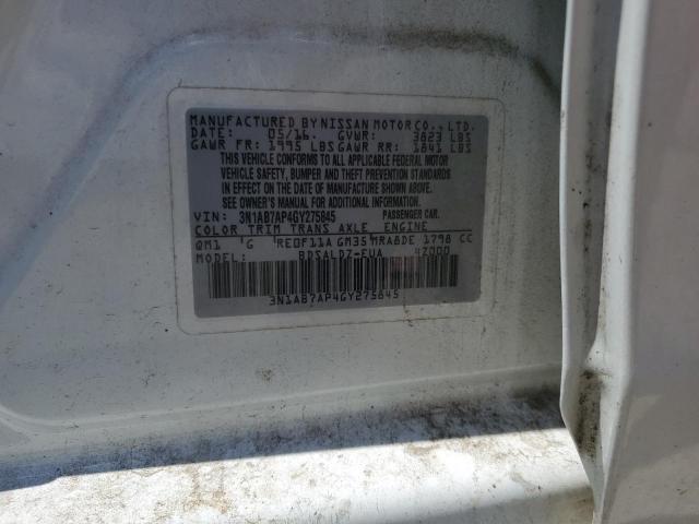2016 NISSAN SENTRA S 3N1AB7AP4GY275845