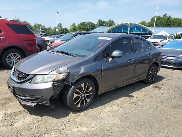 HONDA CIVIC EX 2015 charcoal sedan 4d gas 19XFB2F86FE250131 photo #1