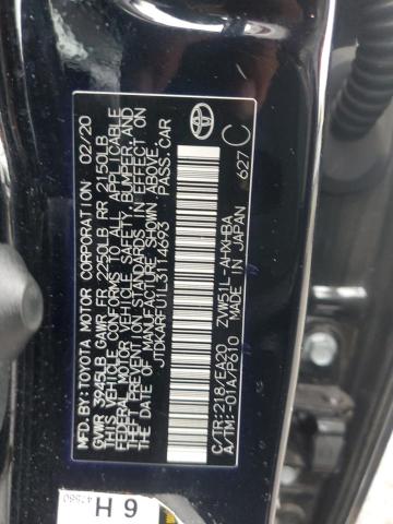 2020 TOYOTA PRIUS L JTDKARFU1L3114693