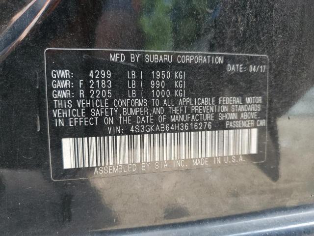 2017 SUBARU IMPREZA PR 4S3GKAB64H3616276
