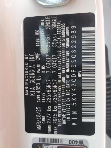 2025 KIA SPORTAGE L - 5XYK2CDF9SG322989