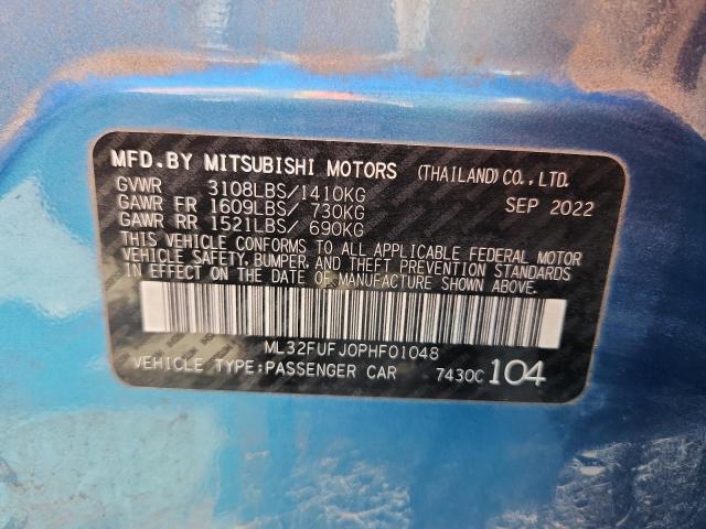 2023 MITSUBISHI MIRAGE G4 ES ML32FUFJ0PHF01048
