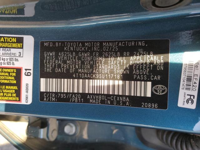 2025 TOYOTA CAMRY XSE - 4T1DAACK9SU117181