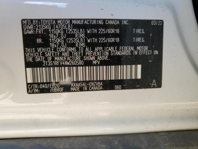 2022 TOYOTA RAV4 TRD O 2T3S1RFV4NW260580