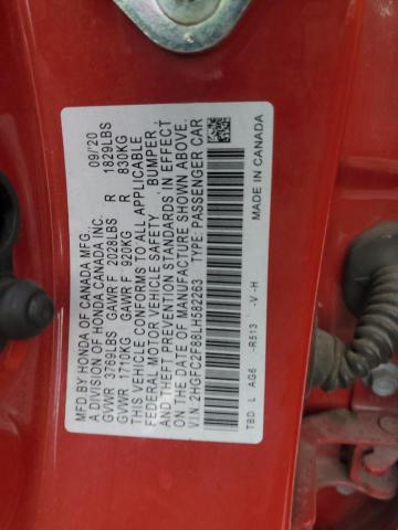 2020 HONDA CIVIC SPOR - 2HGFC2F88LH582263