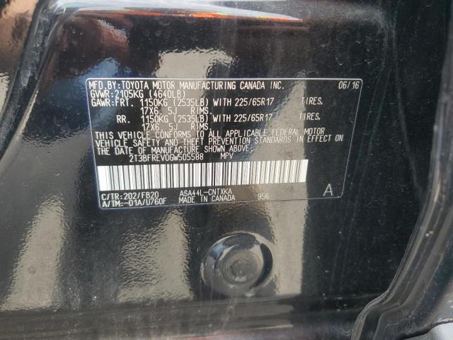 2016 TOYOTA RAV4 LE 2T3BFREV0GW505588