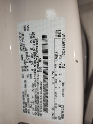 2015 FORD ESCAPE TIT - 1FMCU9JXXFUC88950