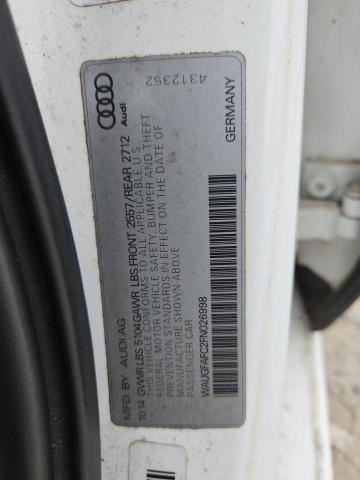 2015 AUDI A6 PREMIUM WAUGFAFC2FN026998