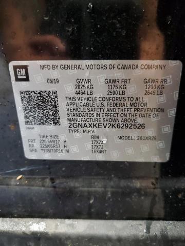 2019 CHEVROLET EQUINOX LT - 2GNAXKEV2K6292526