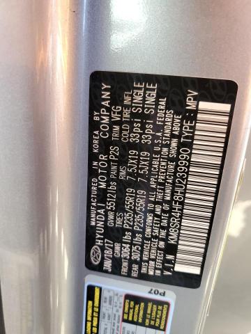 2017 HYUNDAI SANTA FE S KM8SR4HF8HU239990