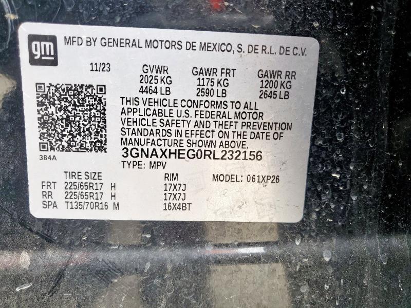 2024 CHEVROLET EQUINOX LS 3GNAXHEG0RL232156