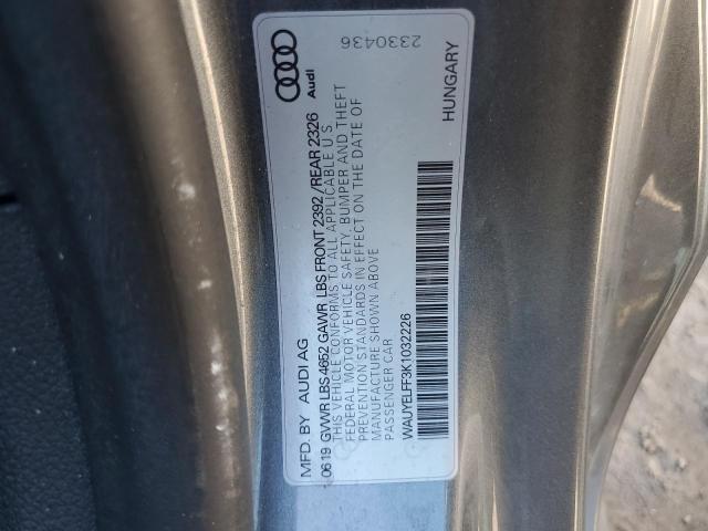 2019 AUDI A3 PREMIUM PLUS WAUYELFF3K1032226