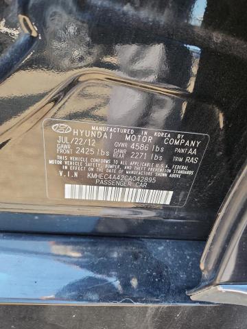 2012 HYUNDAI SONATA HYB - KMHEC4A42CA042895