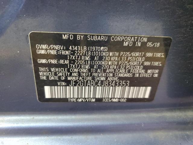 2018 SUBARU CROSSTREK JF2GTABC4J8343353
