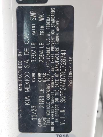 2024 KIA FORTE LX #3287531998