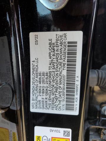 2022 ACURA TLX TECH A 19UUB5F56NA002057
