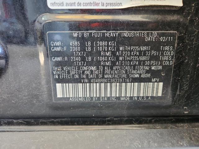 2011 SUBARU OUTBACK 2. - 4S4BRBKC3B3397167