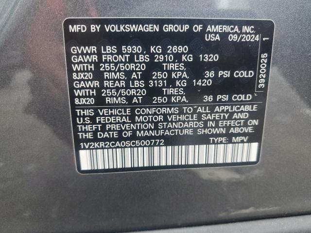 2025 VOLKSWAGEN ATLAS SE 1V2KR2CA0SC500772
