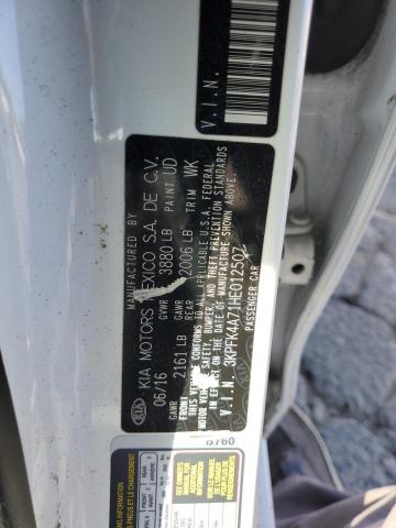 2017 KIA FORTE LX 3KPFK4A71HE012507