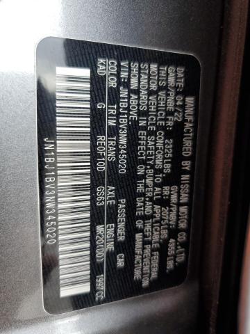 2022 NISSAN ROGUE SPORT SV JN1BJ1BV3NW345020