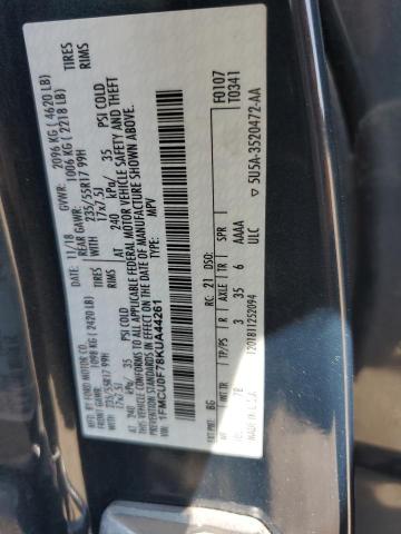 2019 FORD ESCAPE S 1FMCU0F78KUA44261