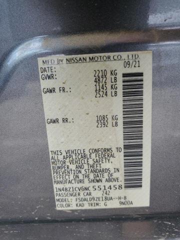 2022 NISSAN LEAF SV PL 1N4BZ1CV6NC551458