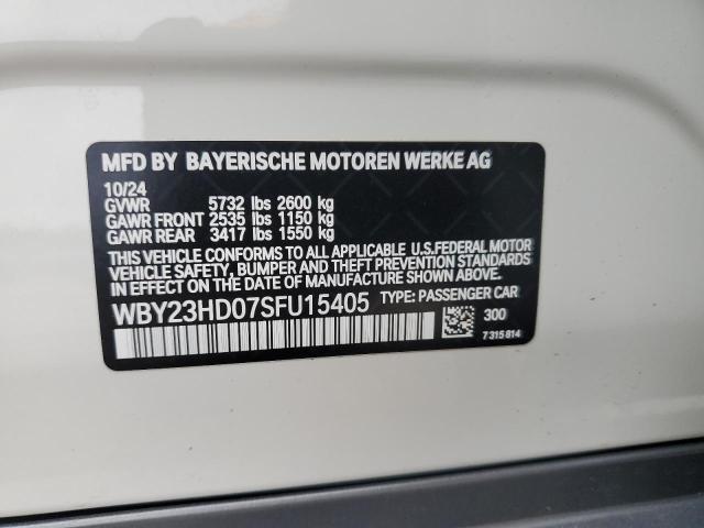2025 BMW I4 EDRIVE WBY23HD07SFU15405