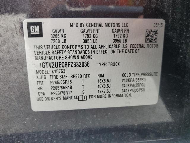 2015 GMC SIERRA K15 1GTV2UEC8FZ332038