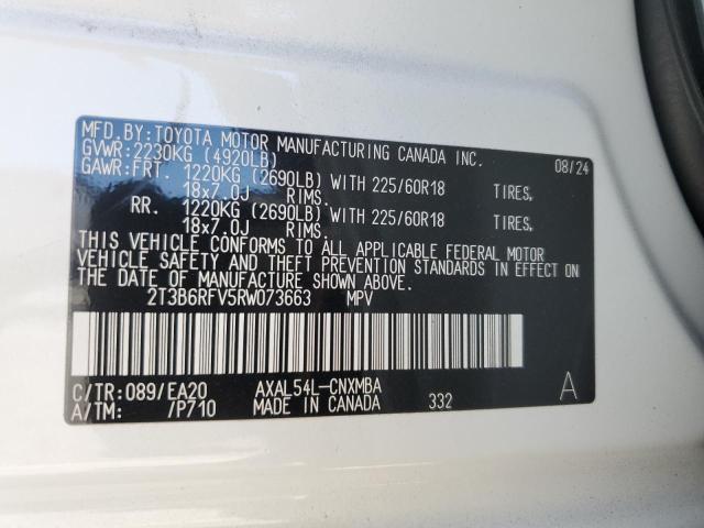 2024 TOYOTA RAV4 XLE P 2T3B6RFV5RW073663