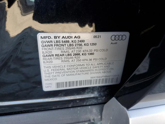 2021 AUDI Q5 SPORTBA WA15AAFY6M2112313