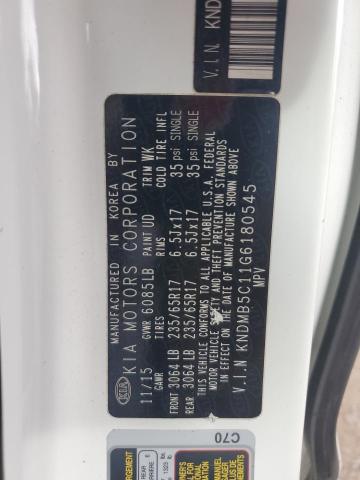 2016 KIA SEDONA LX KNDMB5C11G6180545