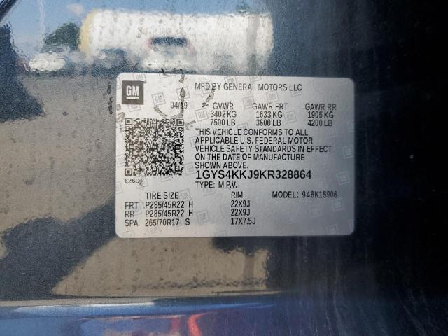 2019 CADILLAC ESCALADE E 1GYS4KKJ9KR328864