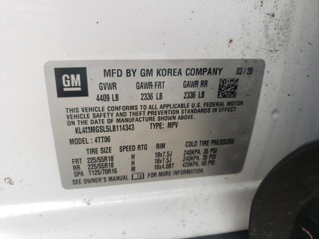 2020 BUICK ENCORE GX ESSENCE KL4MMGSL5LB114343