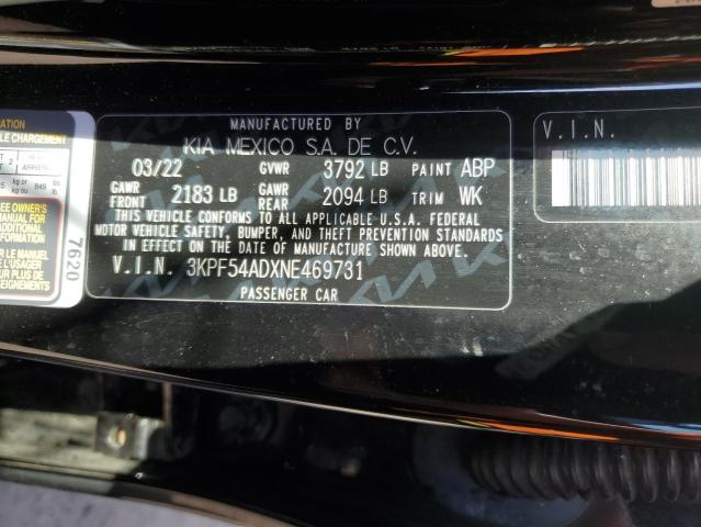 2022 KIA FORTE GT LINE #3304680985