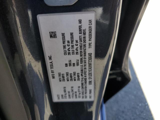2022 TESLA MODEL 3 - 5YJ3E1EAXNF236640